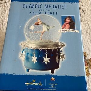 Peggy Fleming limited edition snow globe NEW